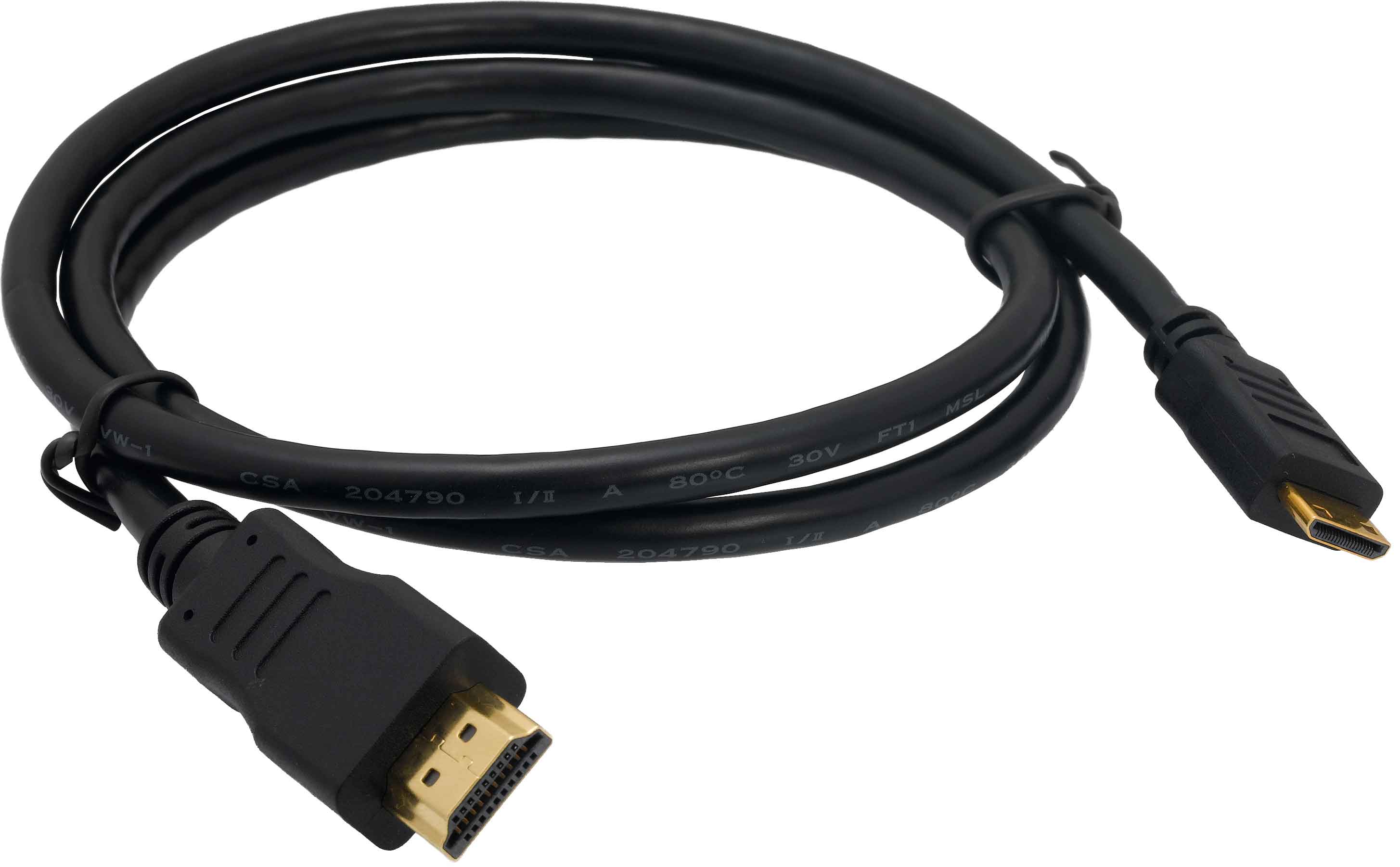 mini HDMI to HDMI Cable, 6ft (~2m) - Simply NUC